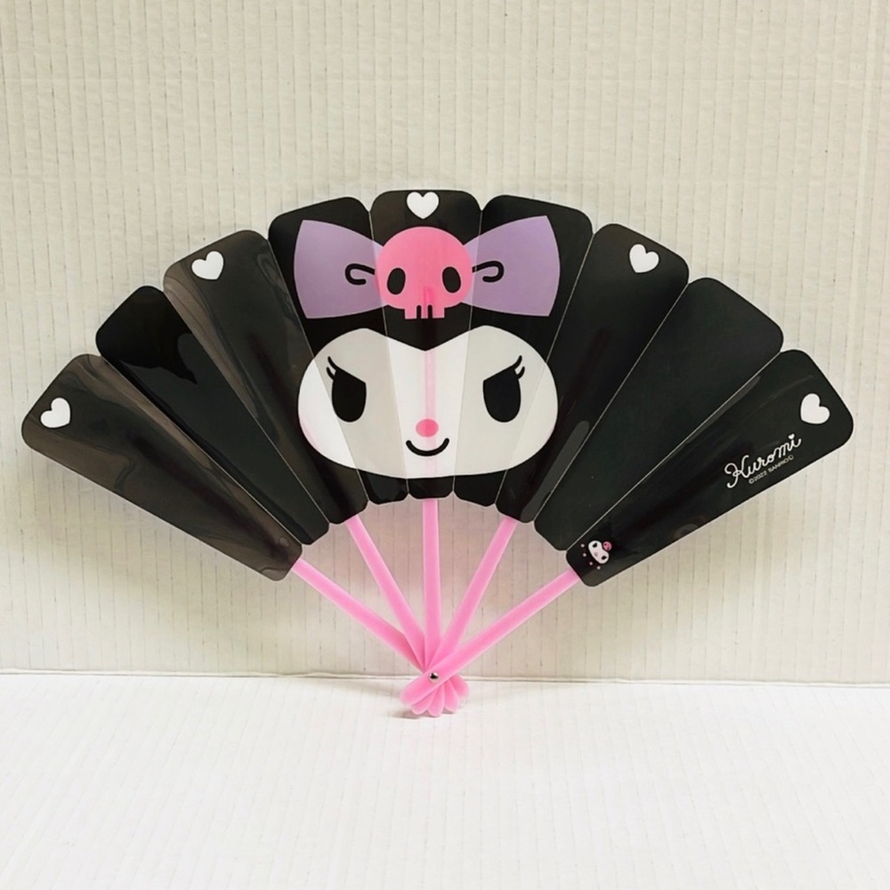 Sanrio Kuromi Black Water Folding Fan